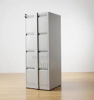 Office Cabinet : 4-Drawer Filing Cabinet With Lock