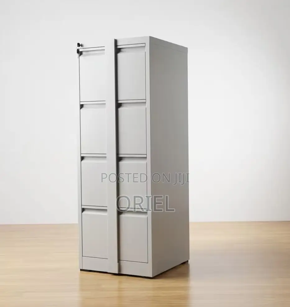 Office Cabinet : 4-Drawer Filing Cabinet With Lock