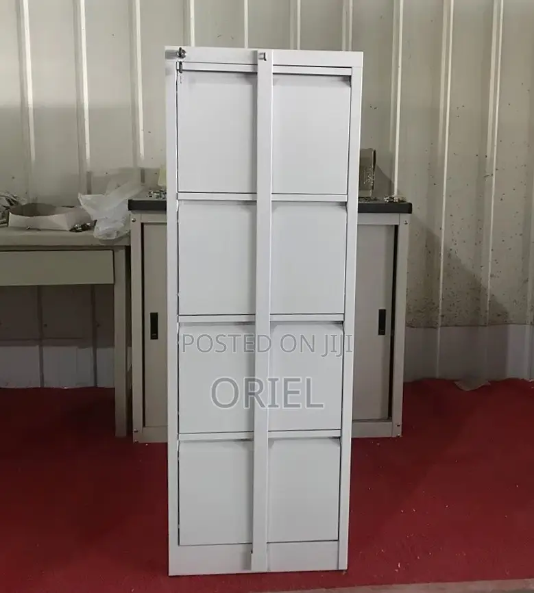 Office Cabinet : 4-Drawer Filing Cabinet With Lock