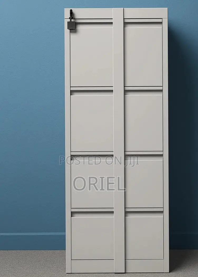 Office Cabinet : 4-Drawer Filing Cabinet With Lock