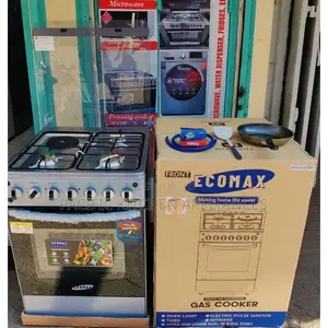 Ecomax 60*60 Standing 3 + 1 Cooker With Free Gas Pipe, Spatula,