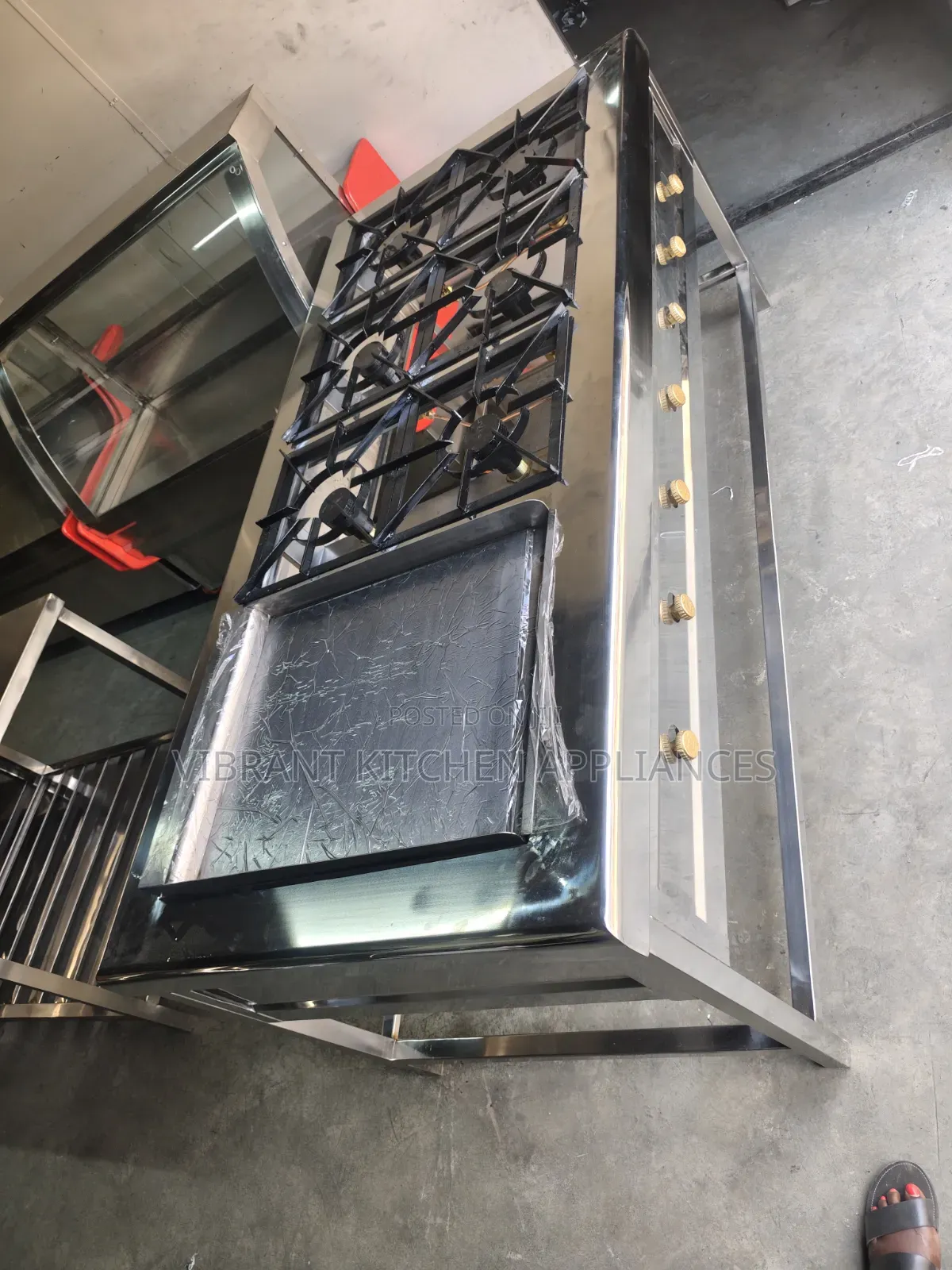 Stainless Steel Restaurant Cooking Range