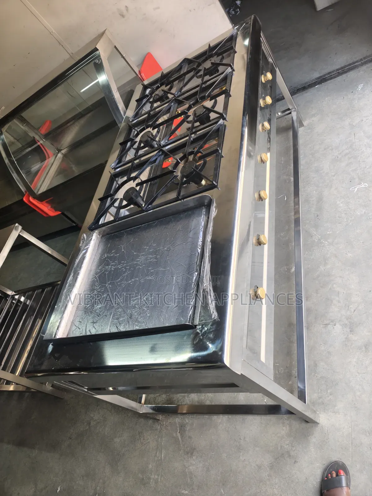 Stainless Steel Restaurant Cooking Range