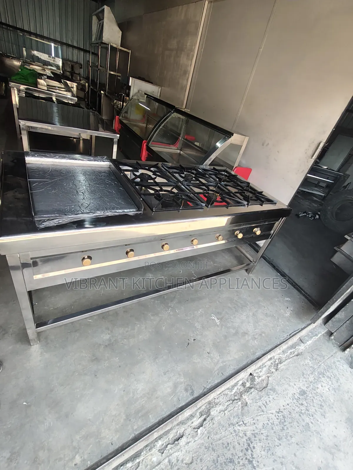 Stainless Steel Restaurant Cooking Range