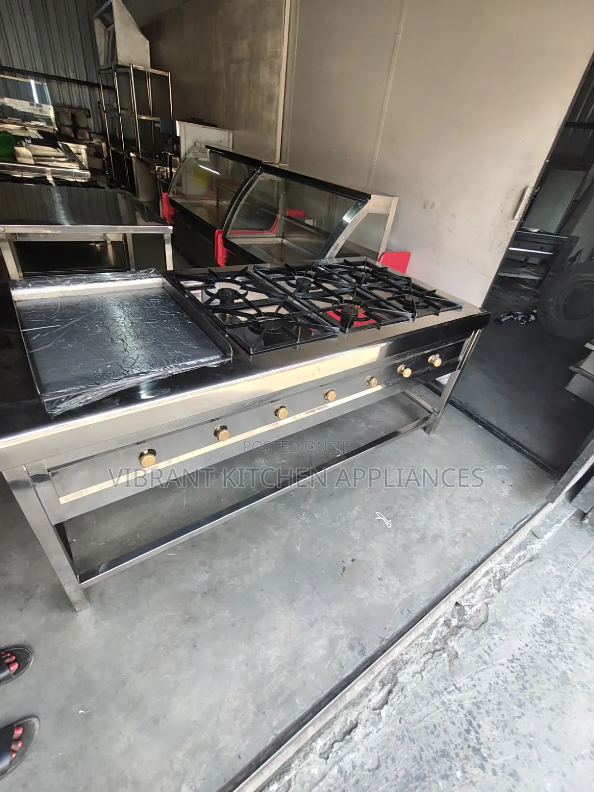 Stainless Steel Restaurant Cooking Range