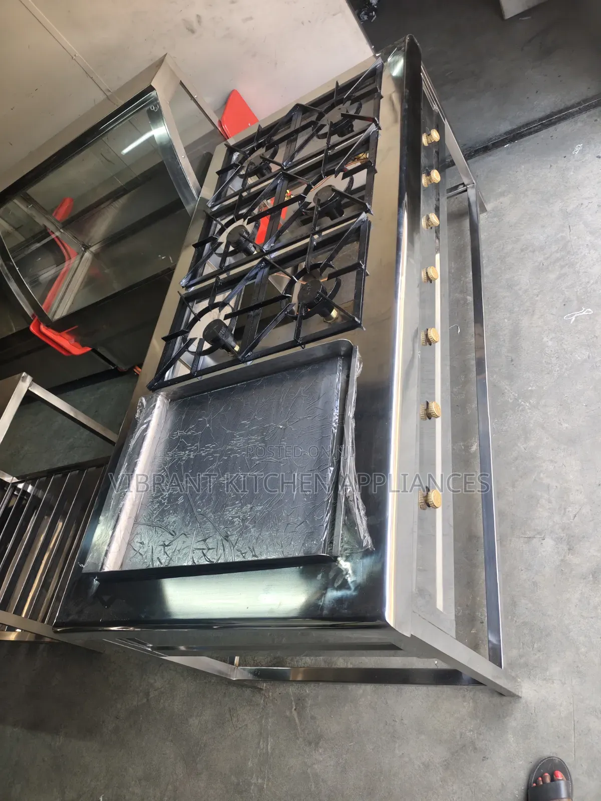 Stainless Steel Restaurant Cooking Range