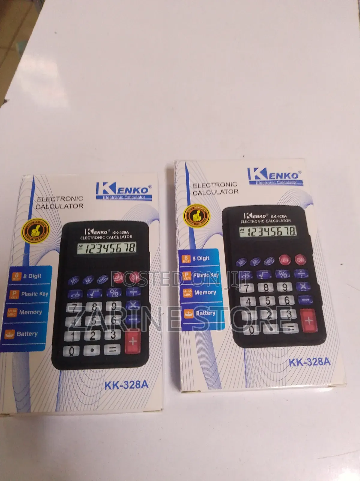 Kenko Pocket Size Electronic Calculator Battery Powered With Memory