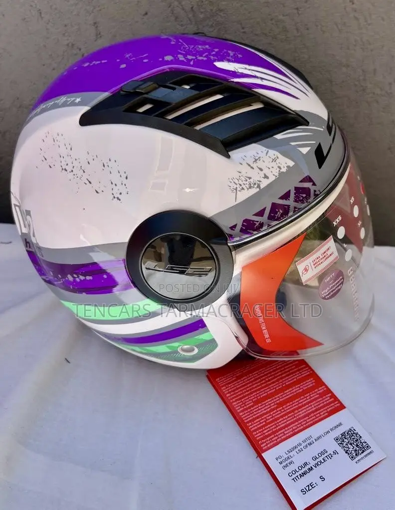 Motorcycle Premium Helmets Ls2 Airflow Panda Visor
