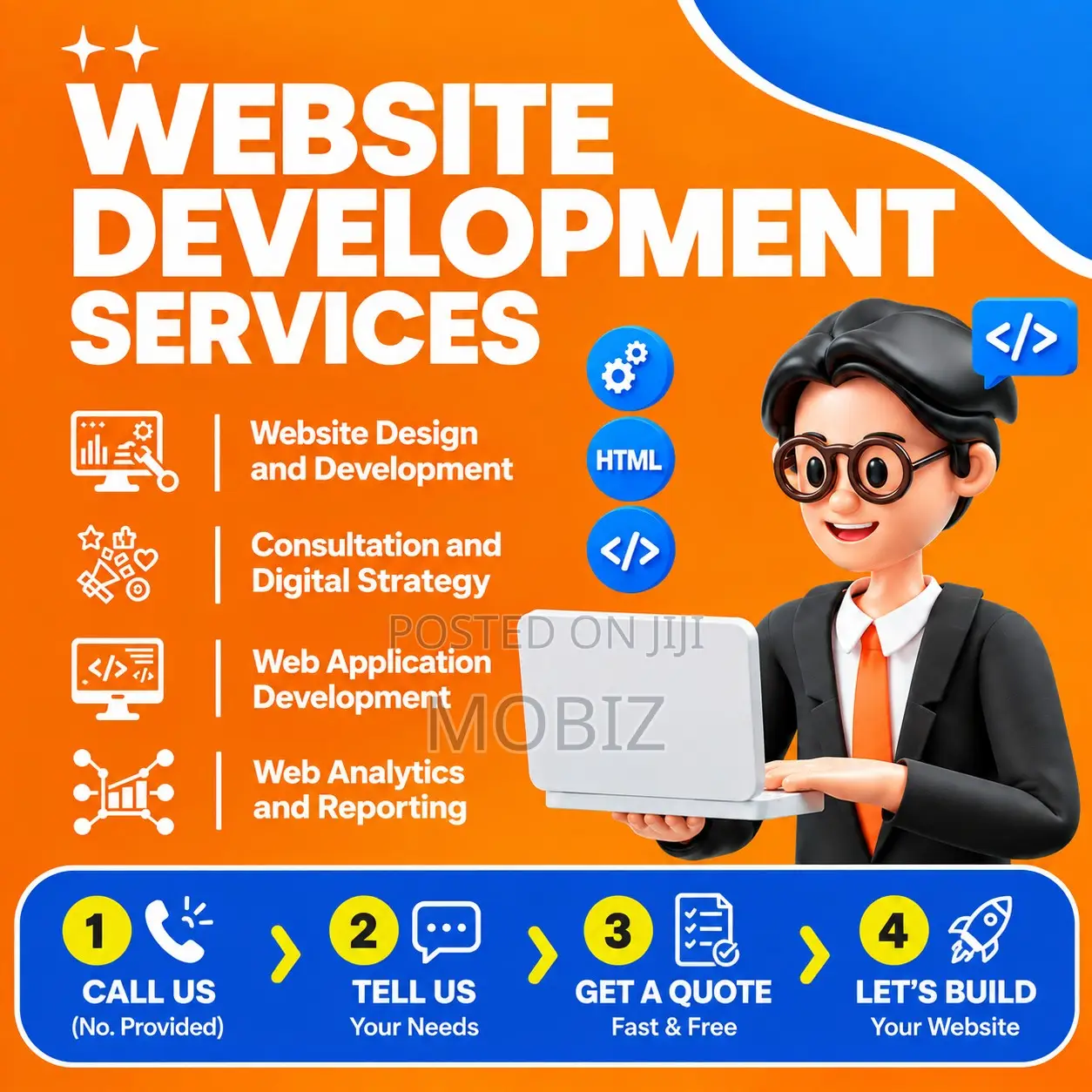 Website Development, FREE SEO, 3-Day Wait