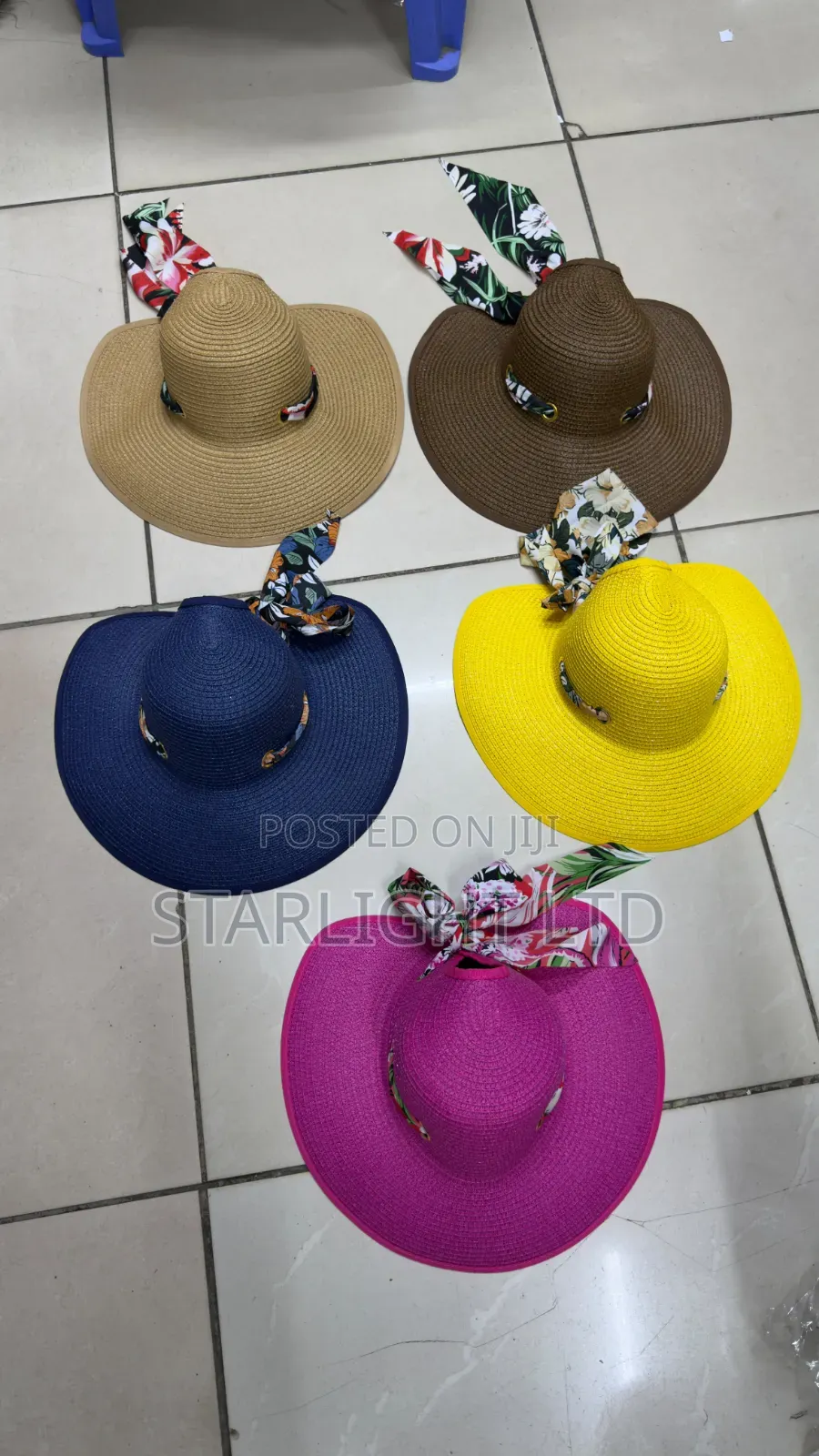 Women's Open Top Straw Sun Hat – Wide Brim Roll-Up Beach Visor