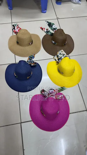 Women's Wide Brim Sun Visor Hat – RollUp UV Protection Straw Beach Hat