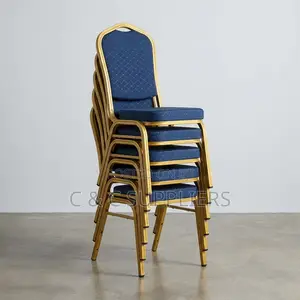 Blue Fabric Wedding Chair