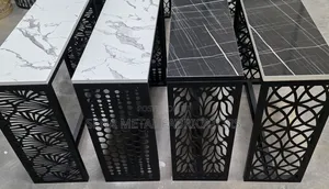 High-Quality Console Table With Laser-Cut Frame.