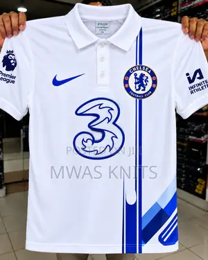 Chelsea Football Polo Jersey – White