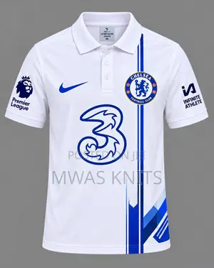 Chelsea Football Polo Jersey – White