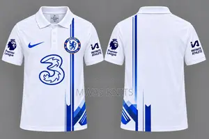 Chelsea Football Polo Jersey – White