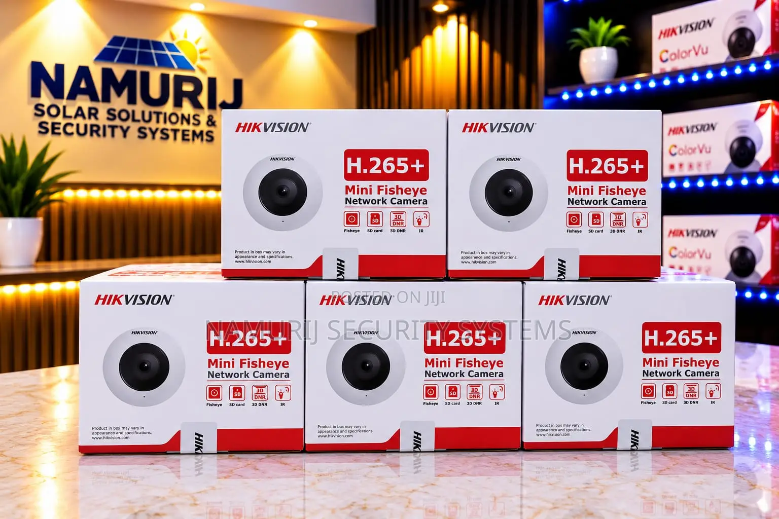 Hikvision Fixed 5MP 180° Fisheye Network Camera – Wide-Angle CCTV