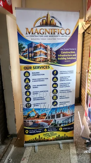 Roll Up Banner Narrow Base Stand