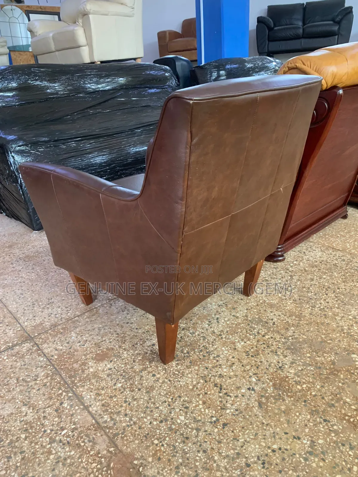 Ex-Uk Leather Sofa