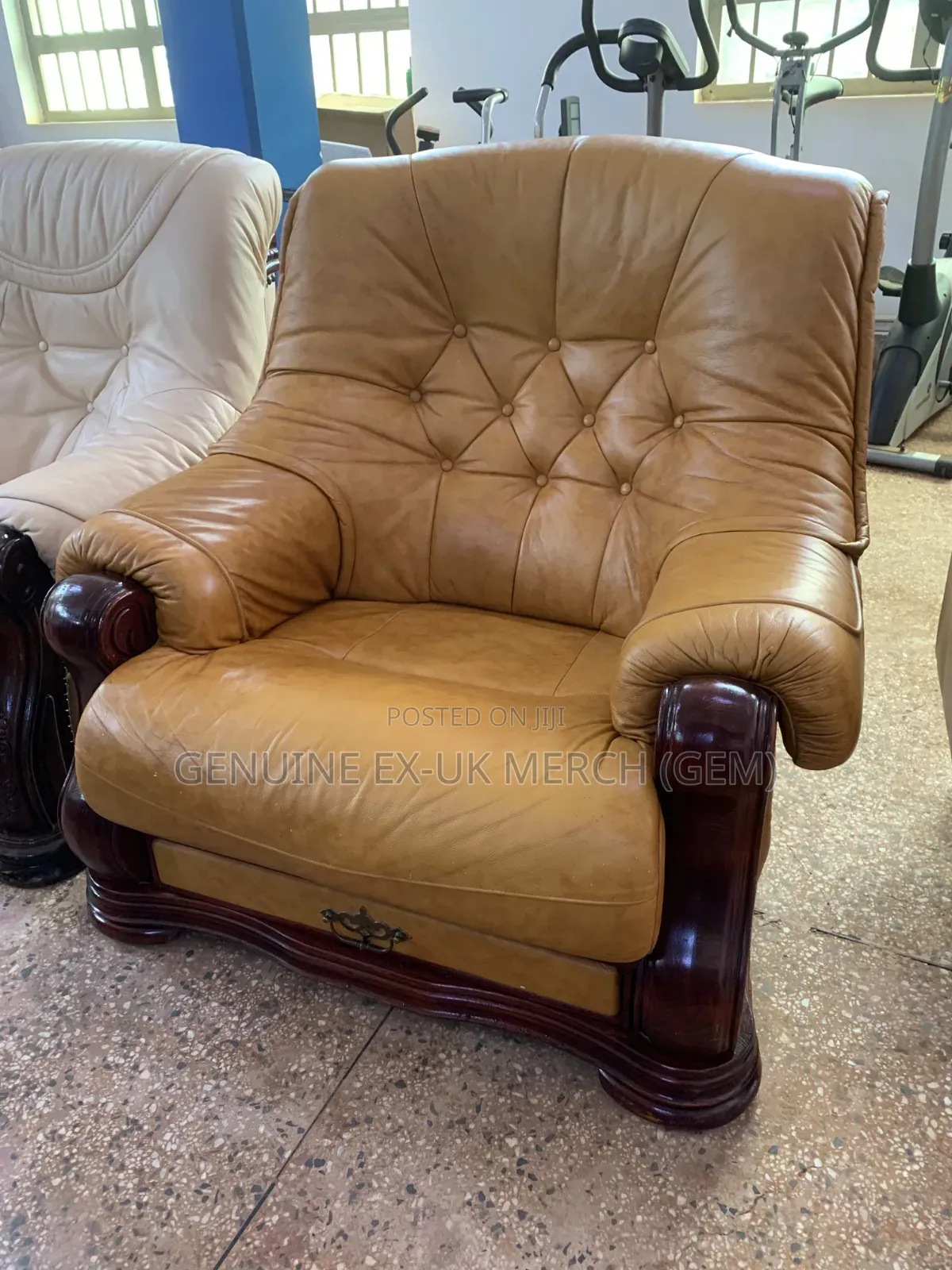 Ex-Uk Leather Sofa