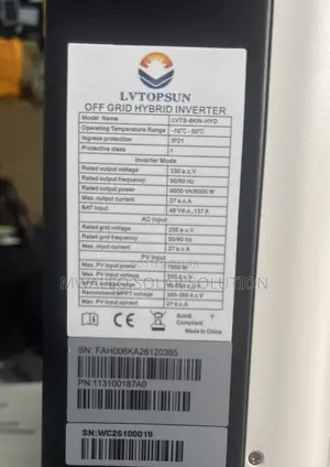 Off Grid Hybrid Inverter LVTOPSUN