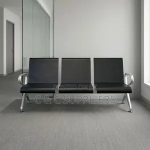 3-Link Black Hospital Bench