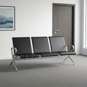 3-Link Black Hospital Bench