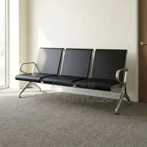3-Link Black Hospital Bench