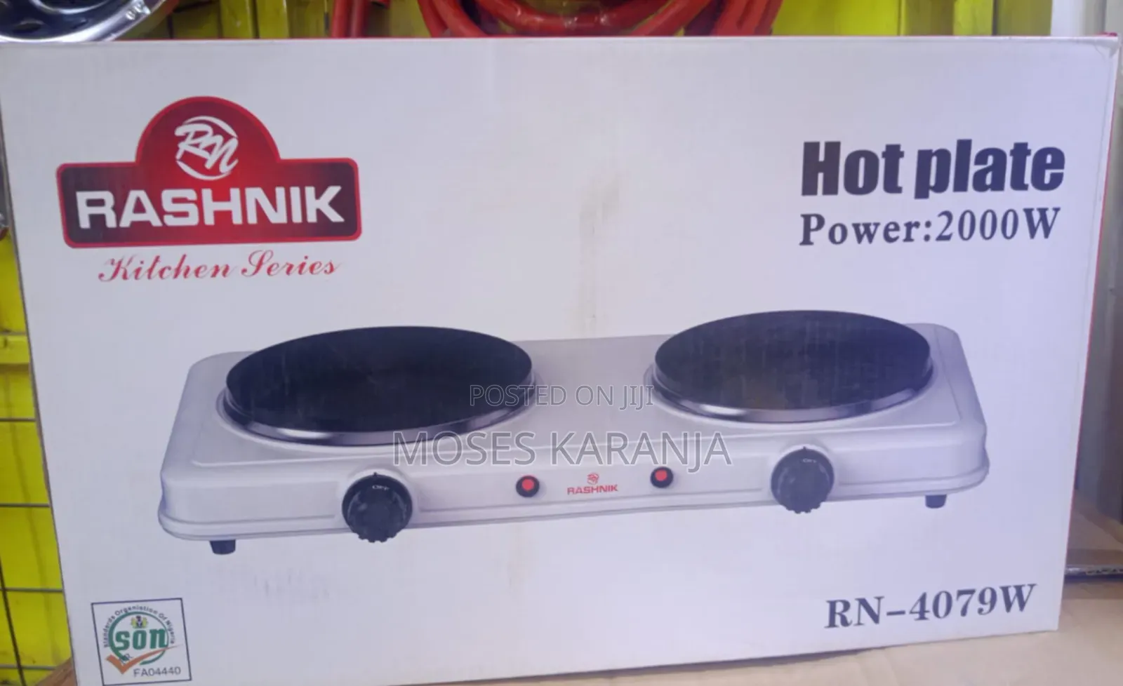 Rashnik 2000W Double Electric Hot Plate Cooker