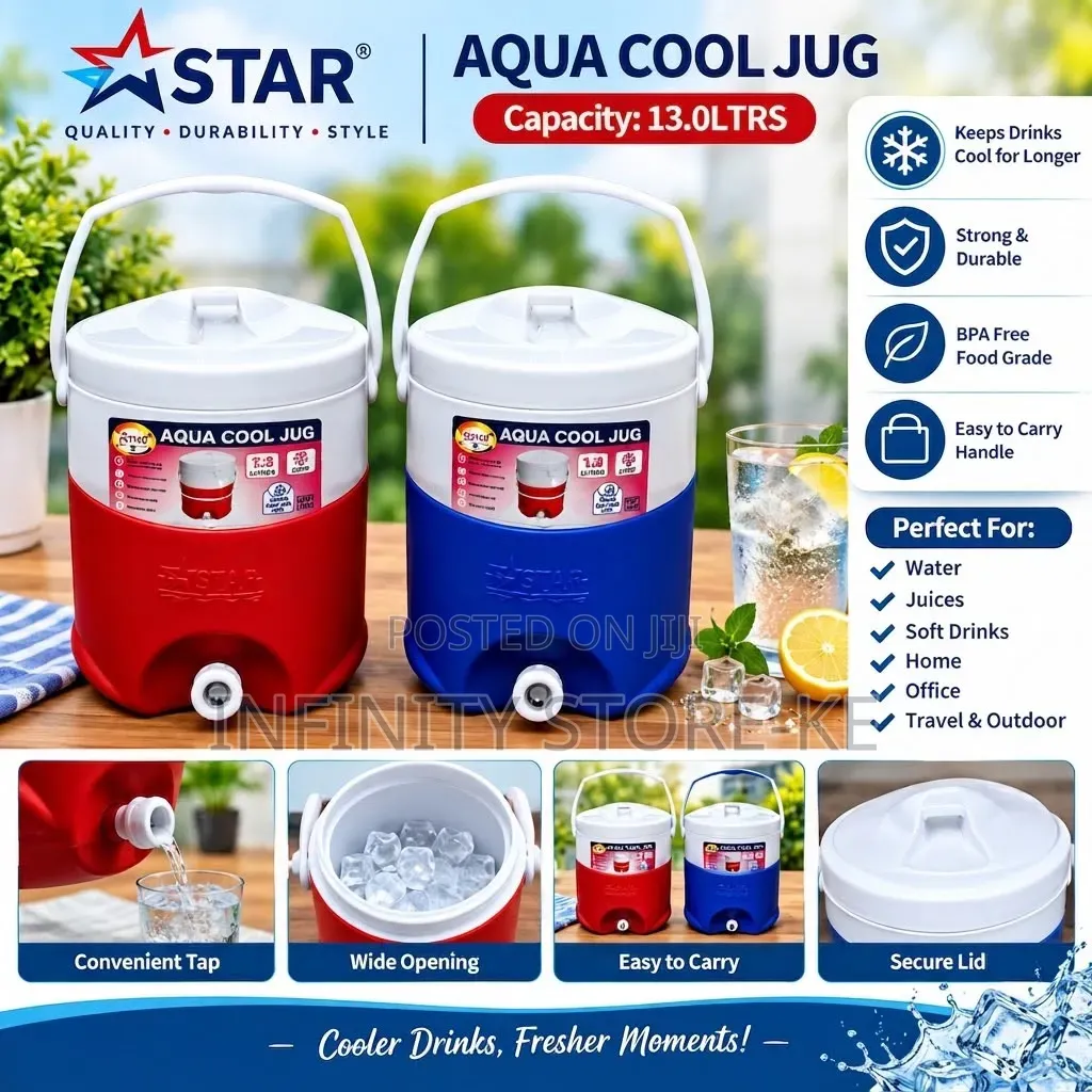 Portable Aqua Cool Jug 1.3L