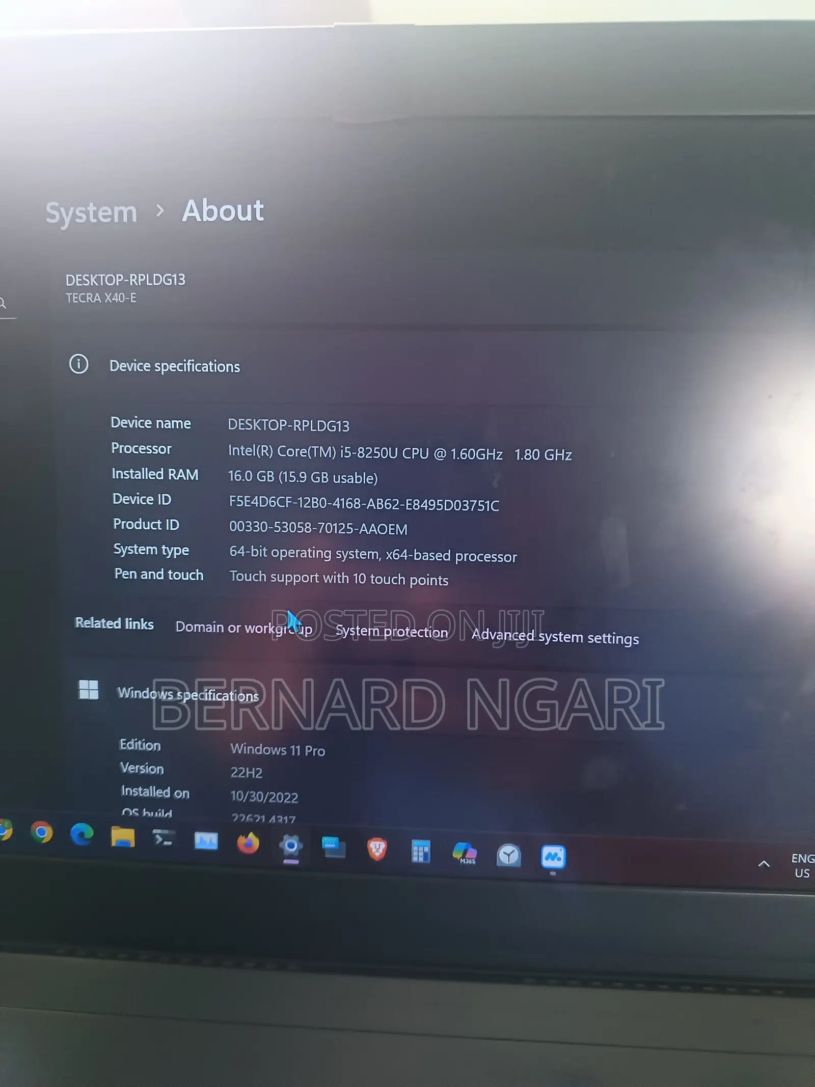 Laptop Toshiba Tecra X40 16GB Intel Core i5 SSD 256GB