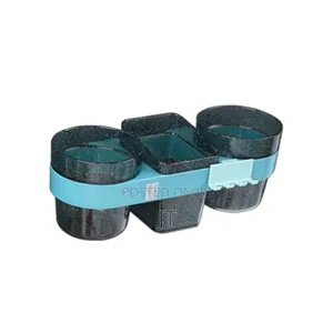 Wall Mount Bathroom Shelf Soap Dish Holder Plus 2 Tumblers