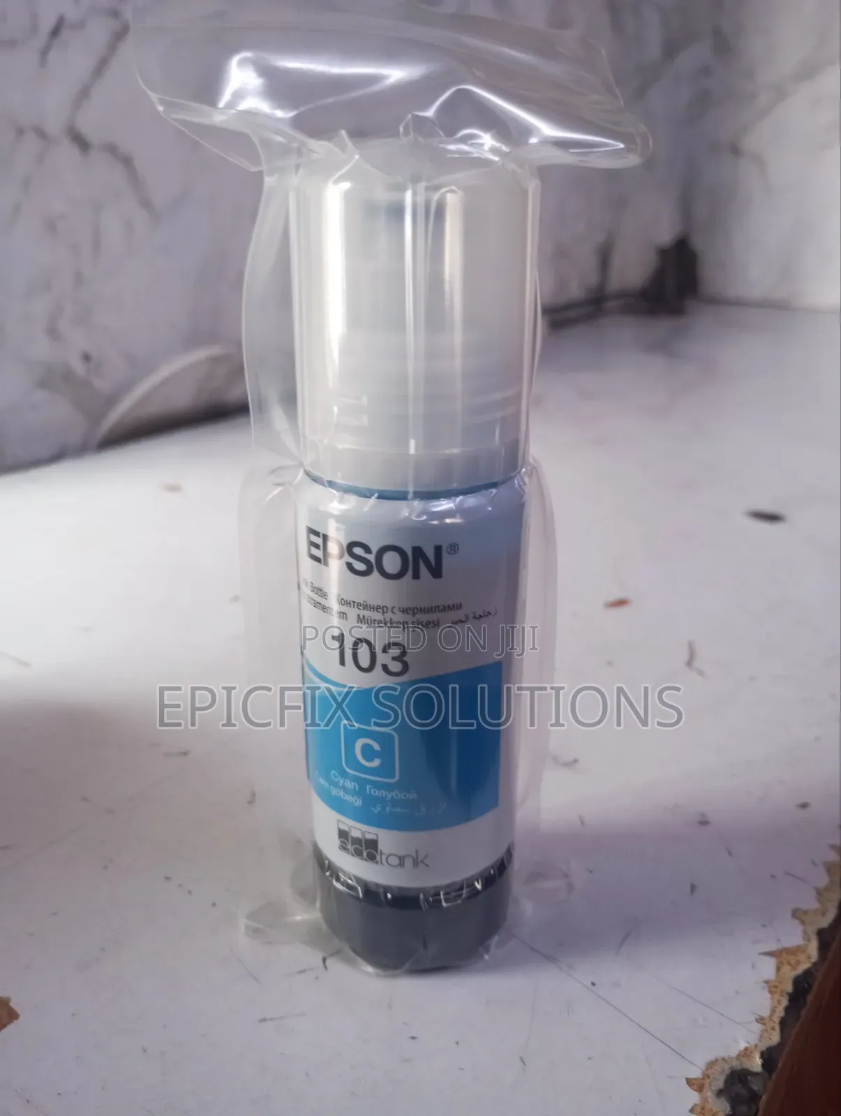 Epson 103 Original Cyan Ink Available