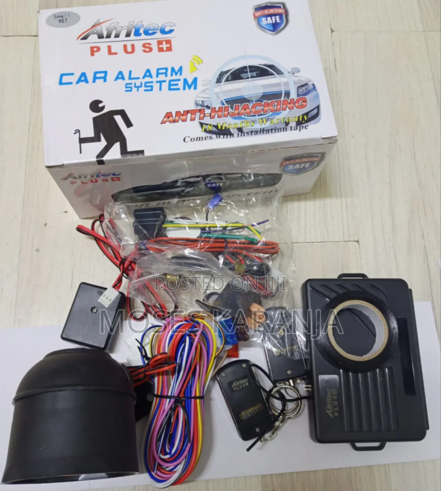 Car Alarm Security System With Engine Cut-Off