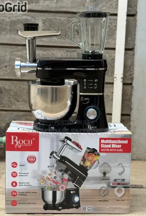 5 in 1 Roch Multifunctional Stand Mixer With 1400 Watts 
