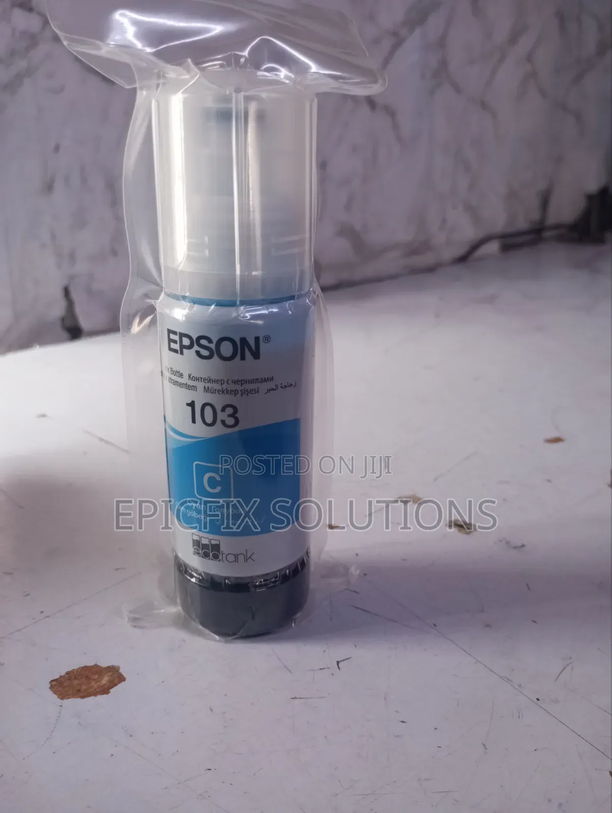 Genuine Original Epson Cyan Inks,with Best Print Outs Available