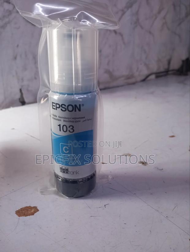 Genuine Original Epson Cyan Inks,with Best Print Outs Available