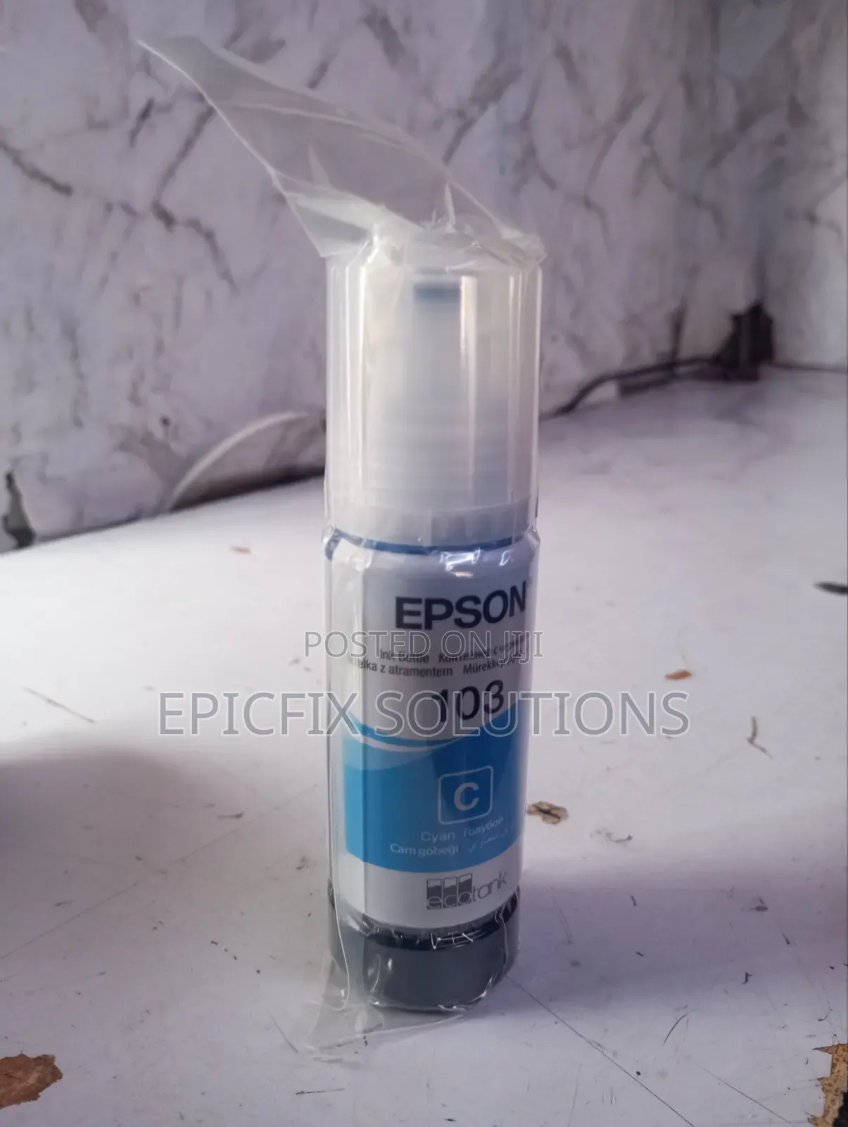 Genuine Original Epson Cyan Inks,with Best Print Outs Available
