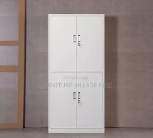 Office Cabinet ; 4-Door Lockable Storage Steel Locker