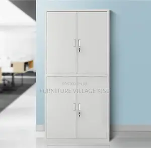 Office Cabinet ; 4-Door Lockable Storage Steel Locker