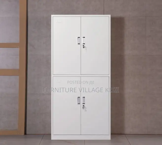 Office Cabinet ; 4-Door Lockable Storage Steel Locker