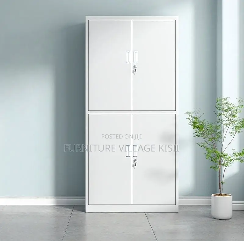 Office Cabinet ; 4-Door Lockable Storage Steel Locker