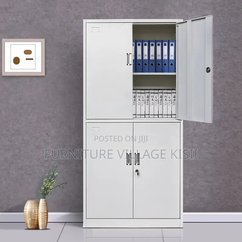 Office Cabinet ; 4-Door Lockable Storage Steel Locker