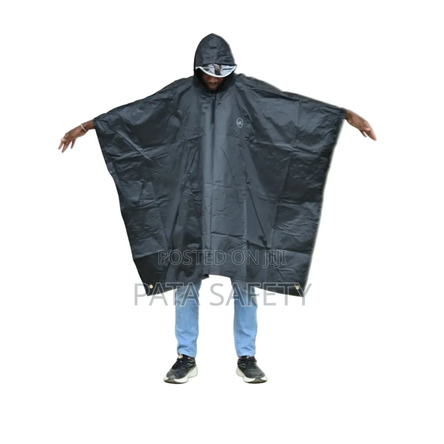 Navy Blue Poncho Rain Coat