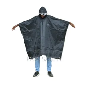 Navy Blue Poncho Rain Coat
