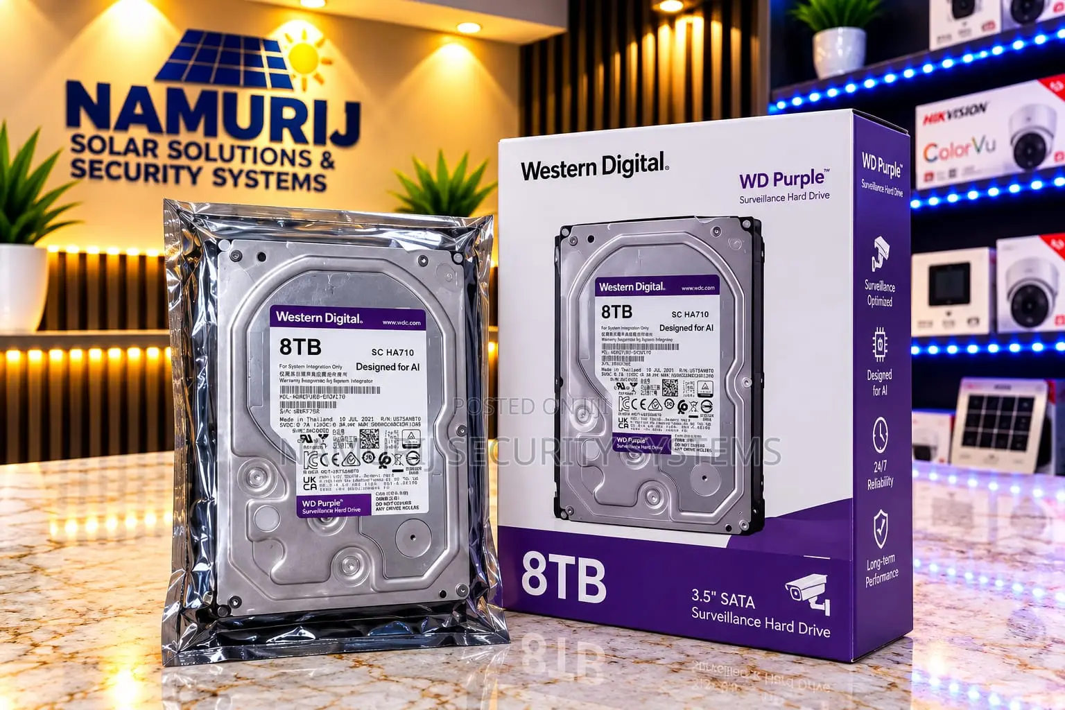 8TB Western Digital Hard Disk – CCTV Surveillance Storage Drive