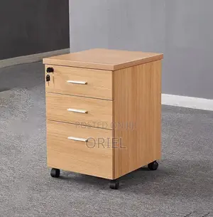 Office Cabinet : Pedestal Three-Drawer Office File Cabinet