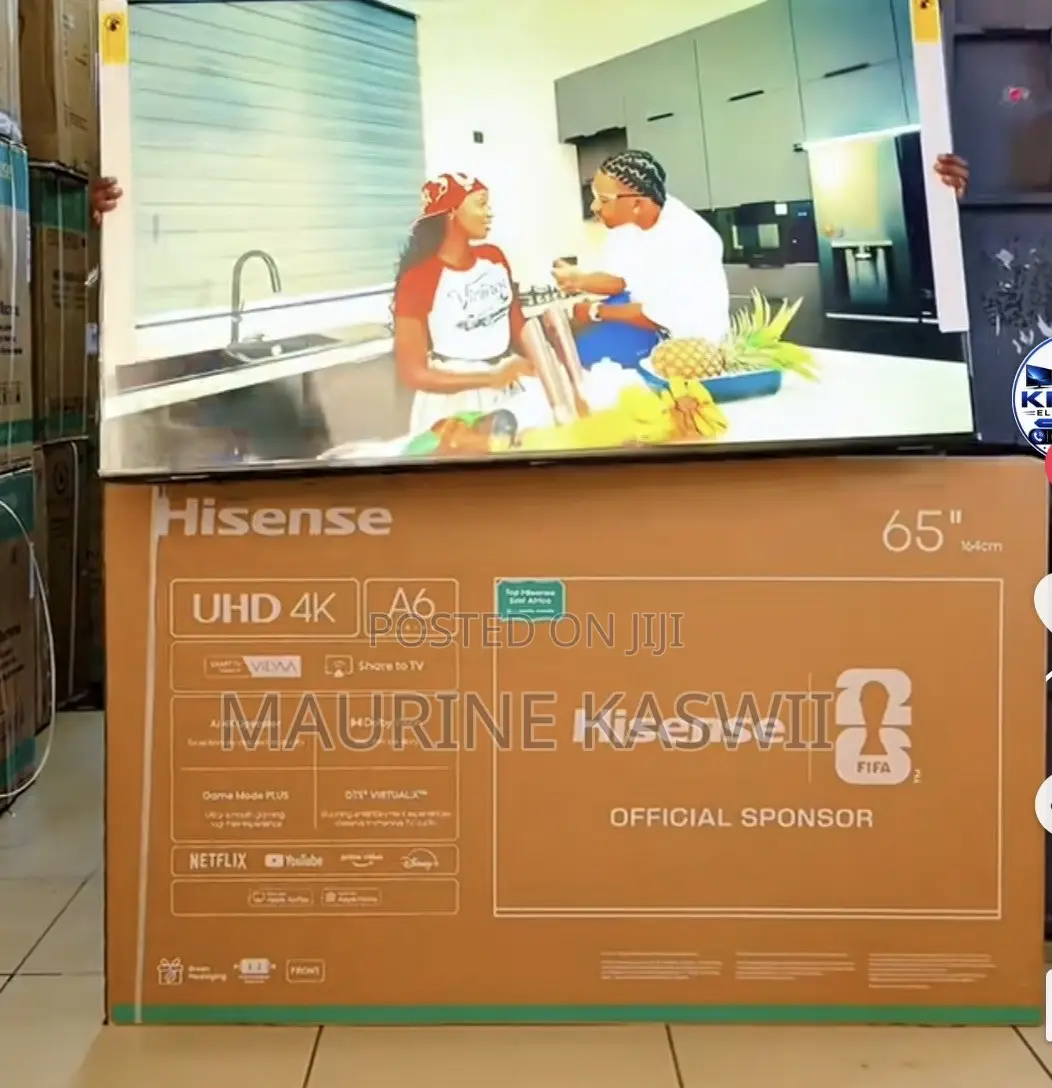 Hisense 65”smart TV 65a6 Series 4 K