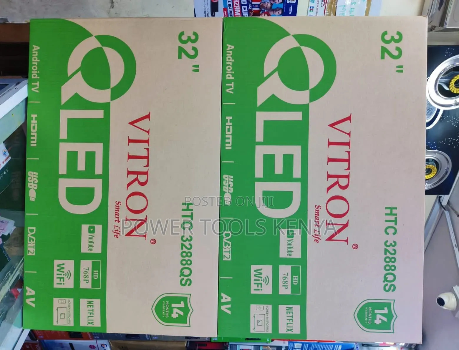 Vitron 32" Android Smart LED TV – WiFi, Netflix