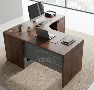 Office Desk : Curved 140CM Executive Office Table